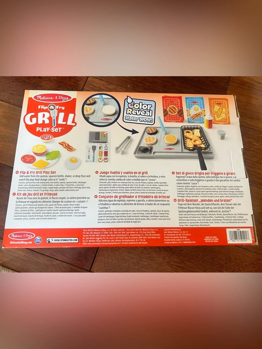 Melissa and Doug Flip and Fry Grill Playset, NWT